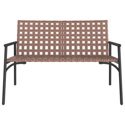 Garden Chair Brown 110.5 x 79 x 75.5 cm Poly Rattan