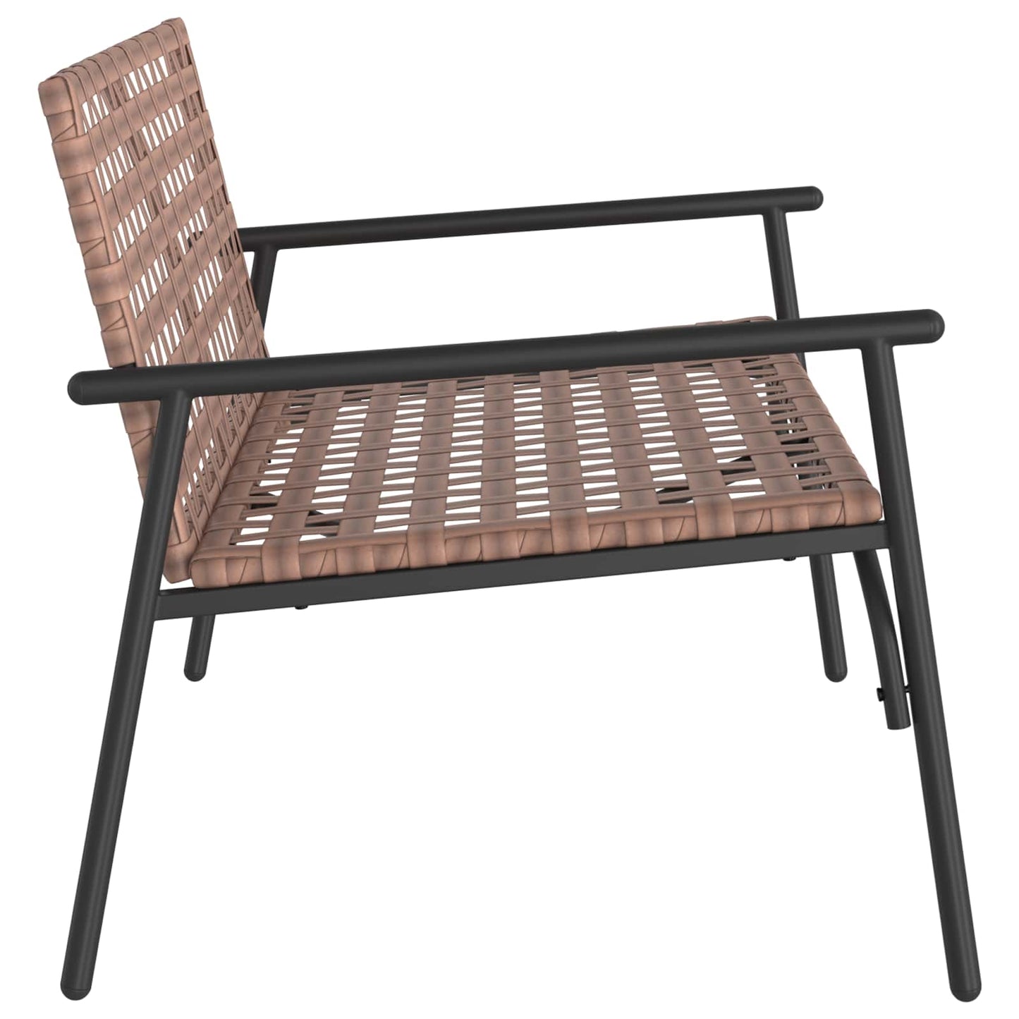 Garden Chair Brown 110.5 x 79 x 75.5 cm Poly Rattan