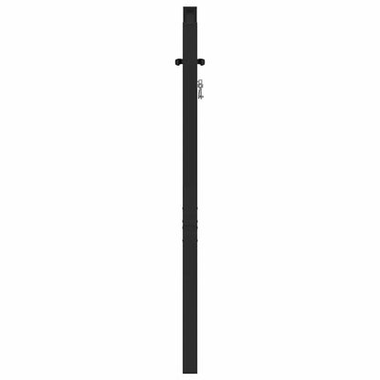 Garden Gate Lockable Black 100x100 cm Aluminium