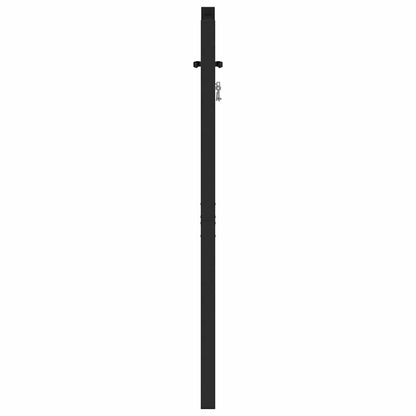 Garden Gate Lockable Black 100x120 cm Aluminium