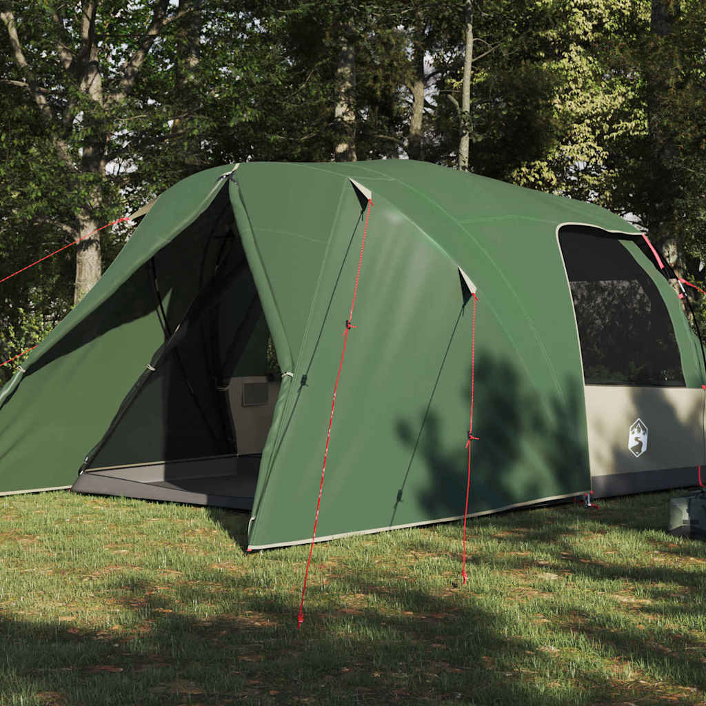 Dome Tent 4-Person with Roof Green 455 x 252 x 178 cm