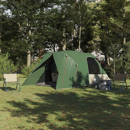 Dome Tent 4-Person with Roof Green 455 x 252 x 178 cm