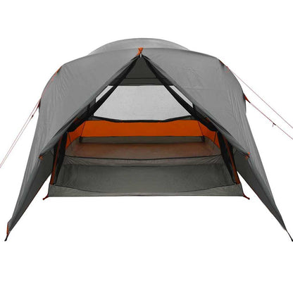 Dome Tent 6-Person with Roof Grey and Orange 500 x 314 x 206 cm