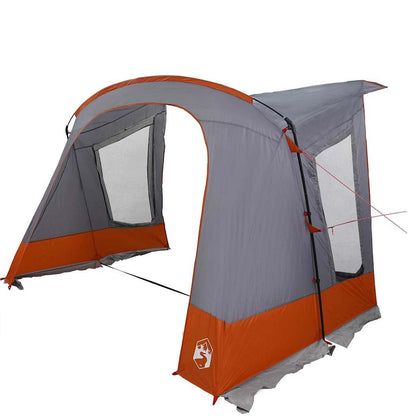 Caravan Tent 3-Person Grey and Orange 252 x 245 x 245 cm