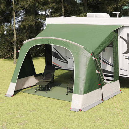 Caravan Tent 5-Person with Roof Green 410 x 275 x 245 cm