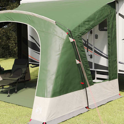 Caravan Tent 5-Person with Roof Green 410 x 275 x 245 cm