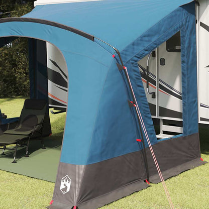 Caravan Tent 5-Person with Roof Blue 410 x 275 x 245 cm