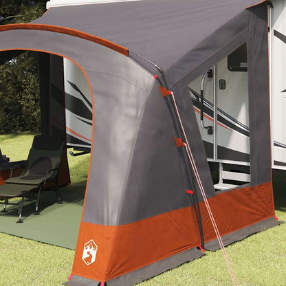 Caravan Tent 5-Person Grey and Orange 410 x 275 x 245 cm
