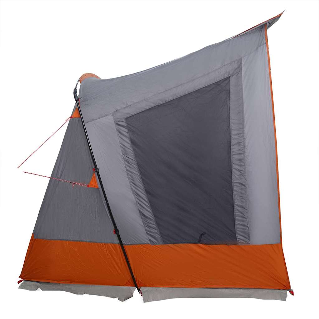 Caravan Tent 5-Person Grey and Orange 410 x 275 x 245 cm