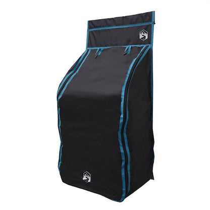 Hanging Tent Organizer 10 Pockets Black 40.5 x 25 x 80 cm