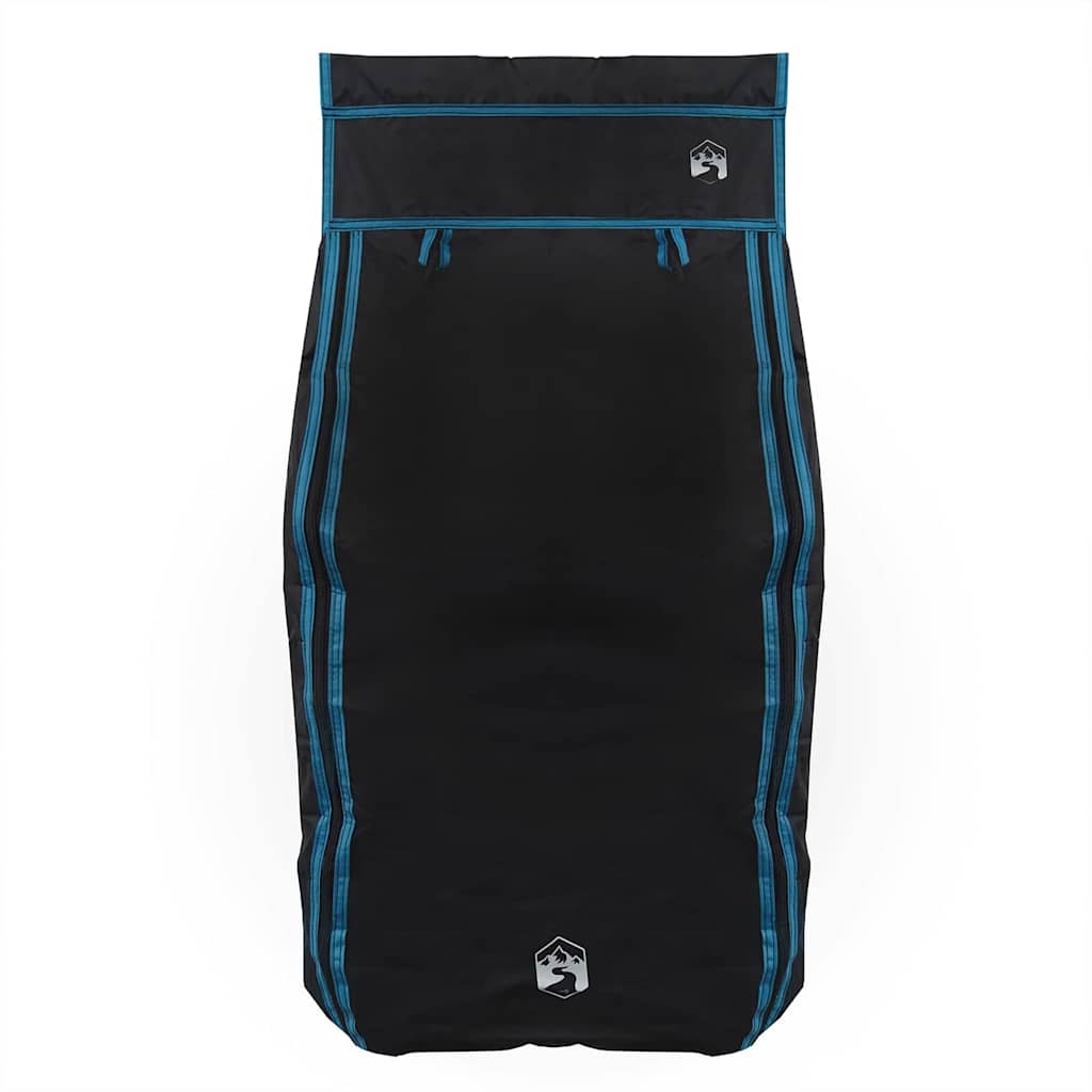 Hanging Tent Organizer 10 Pockets Black 40.5 x 25 x 80 cm
