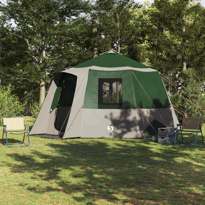 Cabin Tent with Roof Green and White 405 x 405 x 273 cm