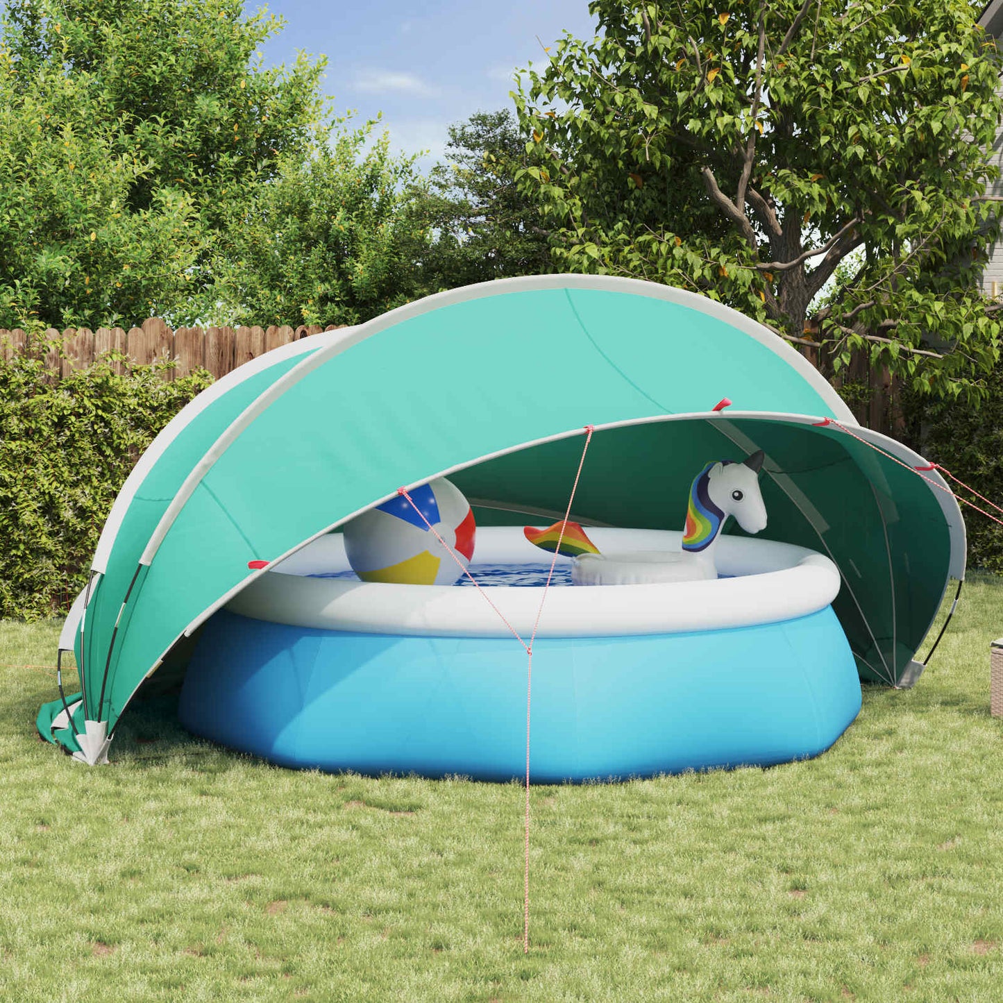 Pool Dome 430 x 430 x 210 cm 185T polyester with PU coating