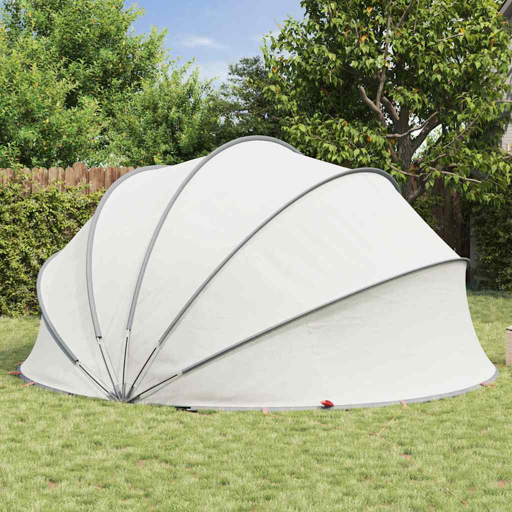 Pool Dome Folding Manual Grey and Orange 430 x 430 x 210 cm