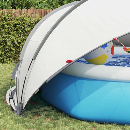 Pool Dome Folding Manual Grey and Orange 472 x 460 x 229 cm