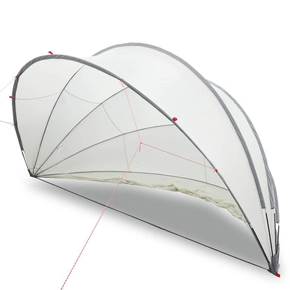Pool Dome Folding Manual Grey and Orange 472 x 460 x 229 cm