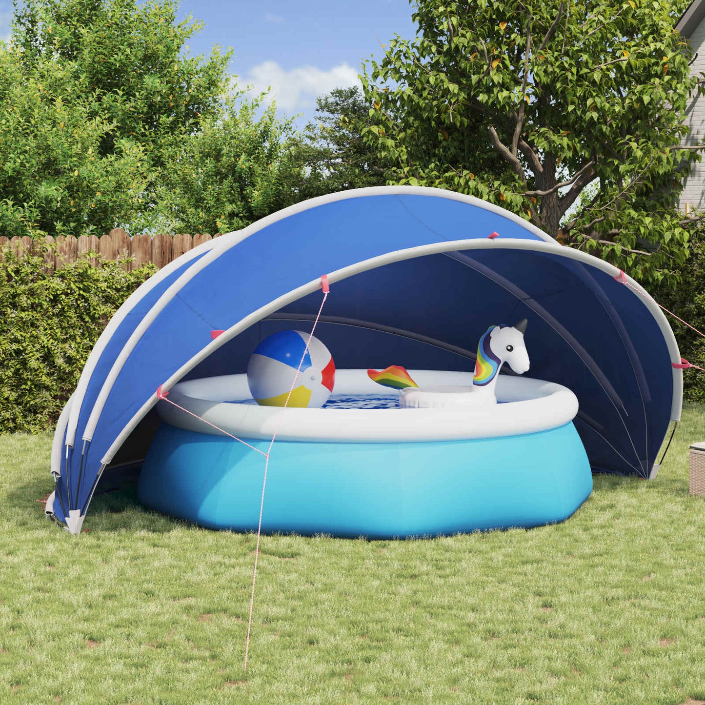 Pool Dome 500 x 500 x 236 cm 185T polyester with PU coating