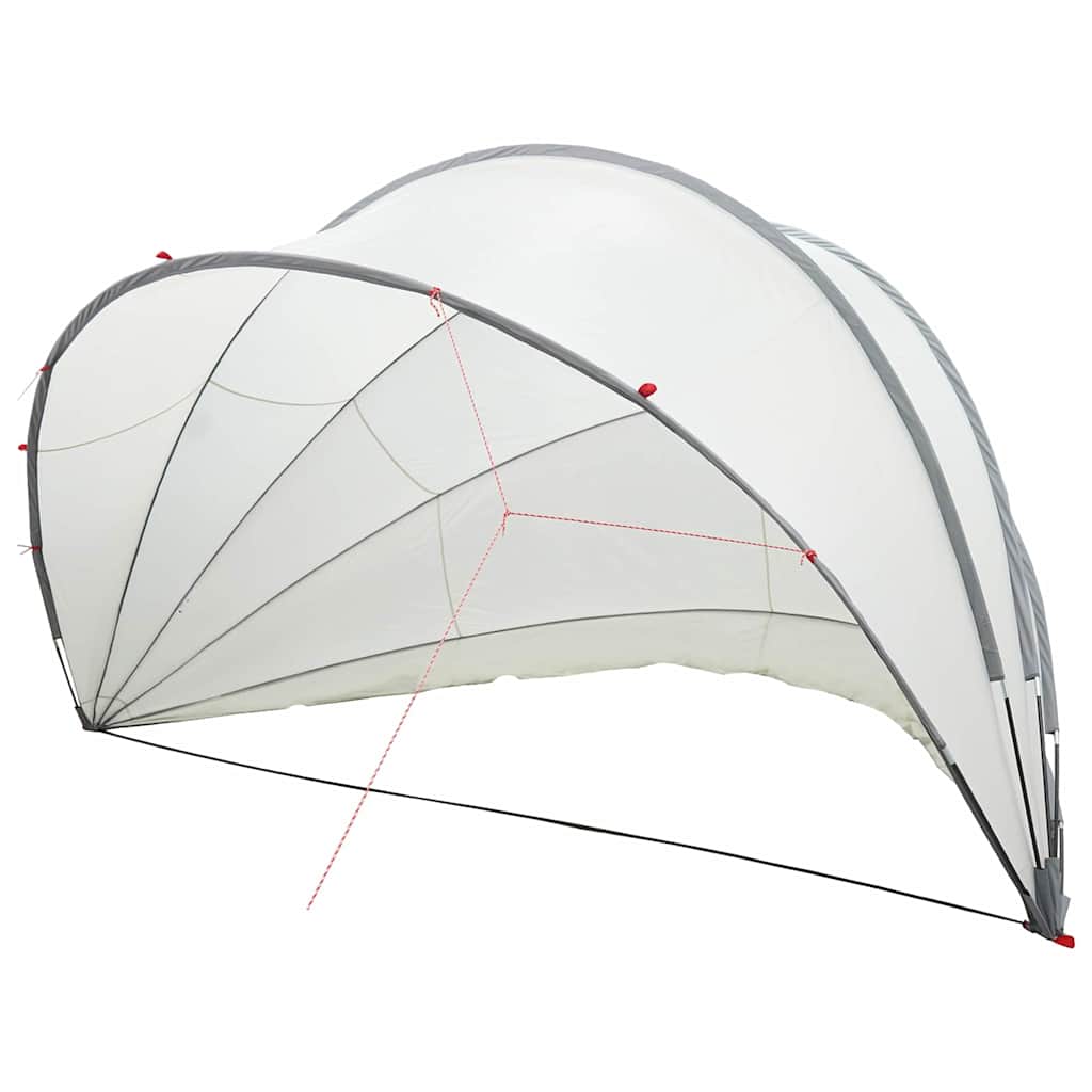 Pool Dome Folding Manual Grey and Orange 546 x 516 x 250 cm