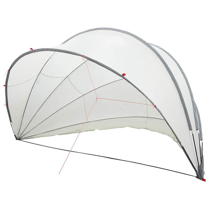 Pool Dome Folding Manual Grey and Orange 546 x 516 x 250 cm