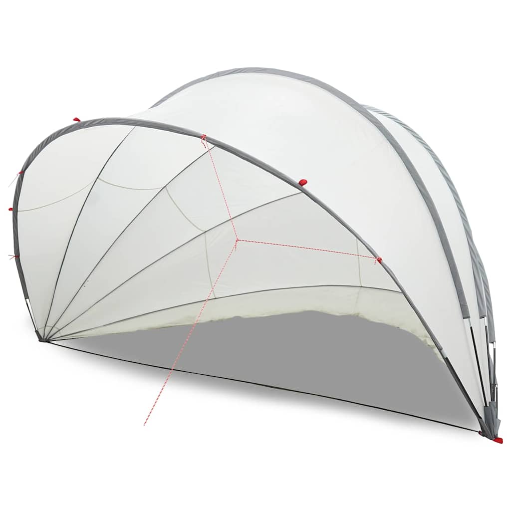 Pool Dome Folding Manual Grey and Orange 546 x 516 x 250 cm