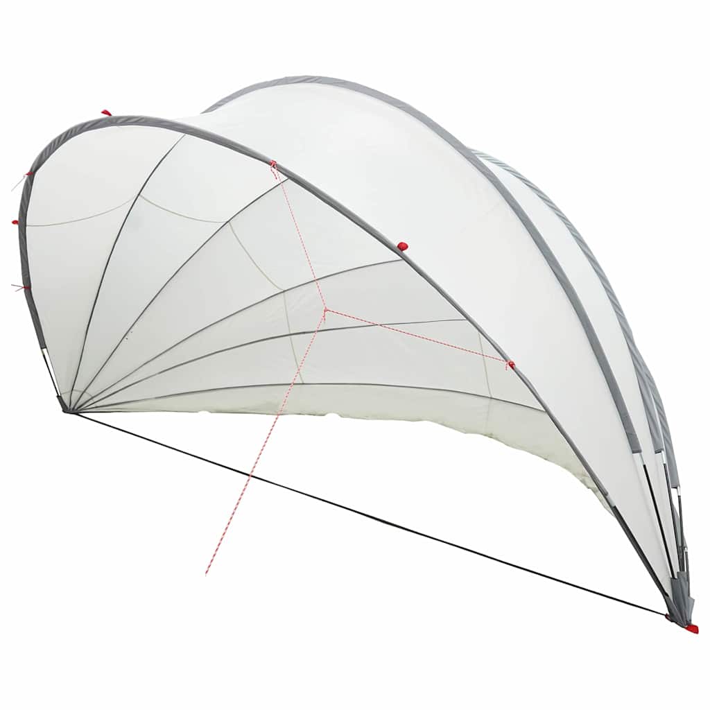 Pool Dome Folding Manual Grey and Orange 592 x 590 x 275 cm