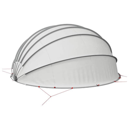 Pool Dome Folding Manual Grey and Orange 592 x 590 x 275 cm