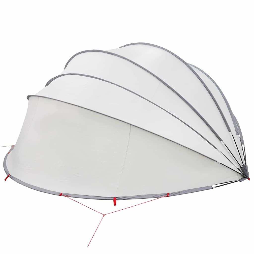 Pool Dome Folding Manual Grey and Orange 592 x 590 x 275 cm