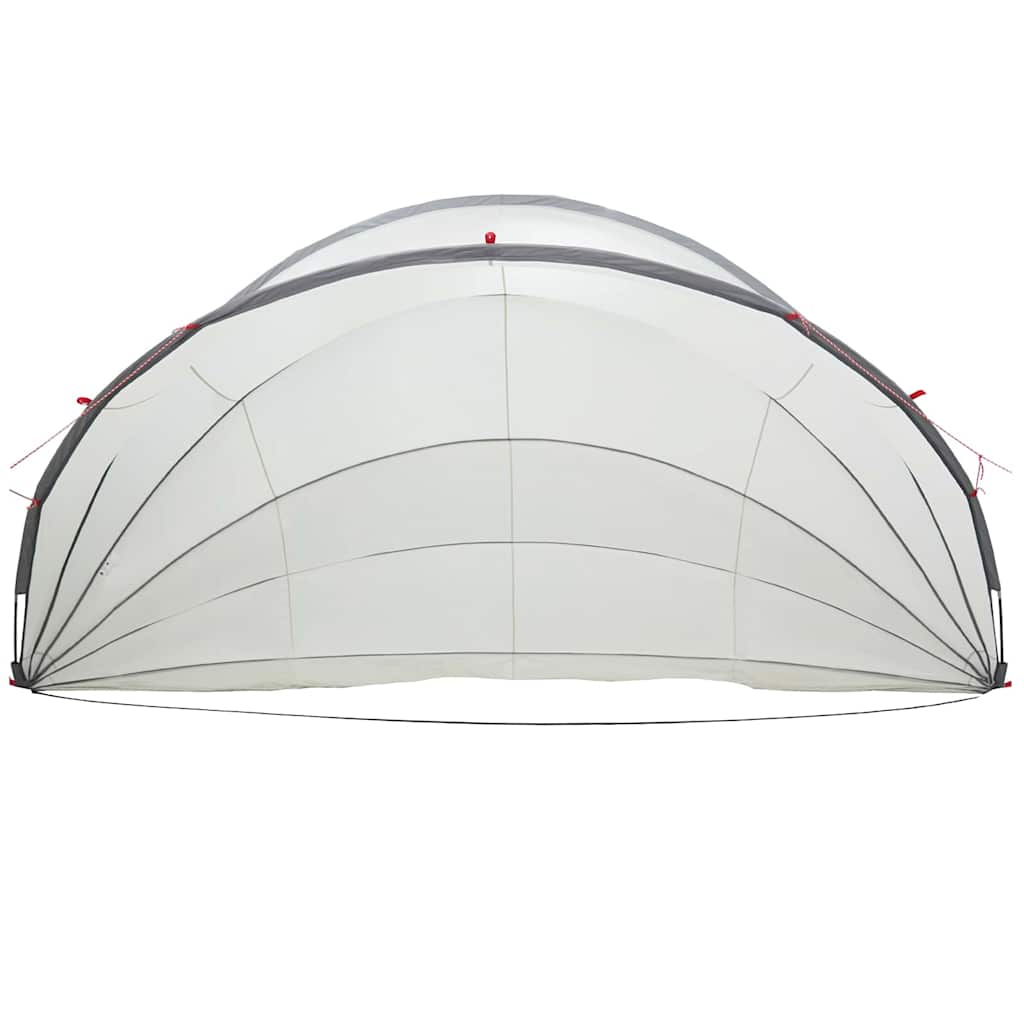 Pool Dome Folding Manual Grey and Orange 592 x 590 x 275 cm