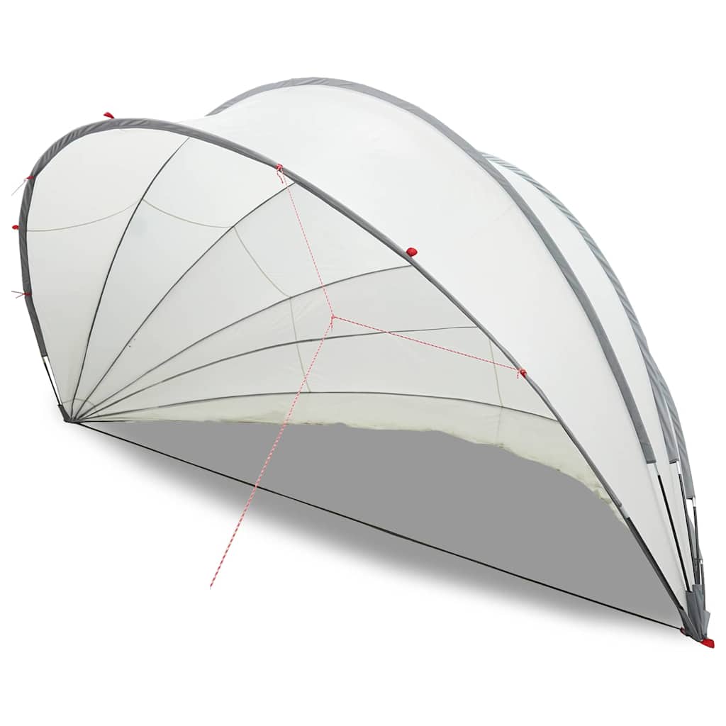 Pool Dome Folding Manual Grey and Orange 592 x 590 x 275 cm