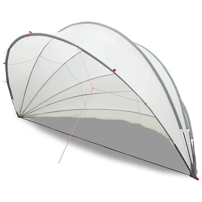Pool Dome Folding Manual Grey and Orange 592 x 590 x 275 cm