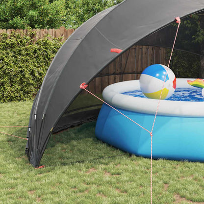 Pool Dome Folding Manual Black 592 x 590 x 275 cm