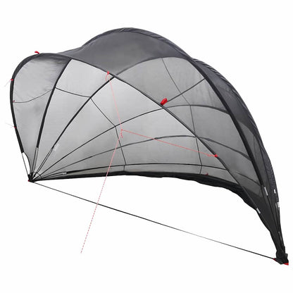 Pool Dome Folding Manual Black 592 x 590 x 275 cm