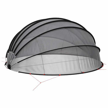 Pool Dome Folding Manual Black 592 x 590 x 275 cm