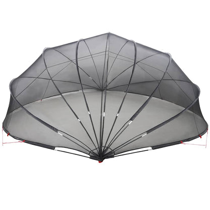 Pool Dome Folding Manual Black 592 x 590 x 275 cm