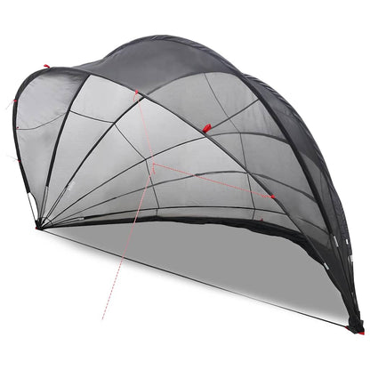 Pool Dome Folding Manual Black 592 x 590 x 275 cm