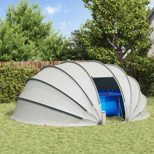 Pool Tent Dome 538 x 440 x 204 cm Grey