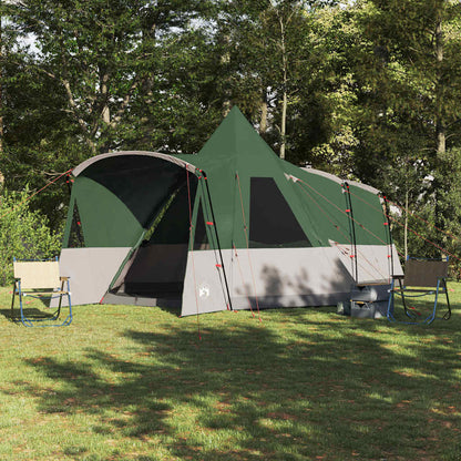 Teepee Tent 8-Person with Roof Green 720 x 465 x 295 cm