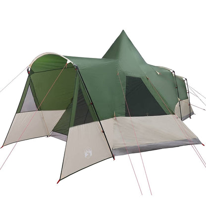 Teepee Tent 8-Person with Roof Green 720 x 465 x 295 cm