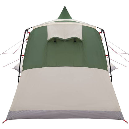 Teepee Tent 8-Person with Roof Green 720 x 465 x 295 cm