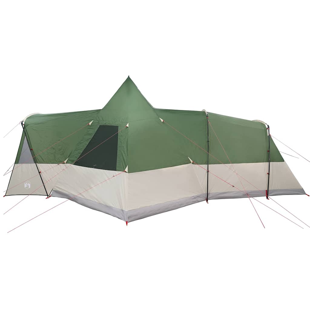 Teepee Tent 8-Person with Roof Green 720 x 465 x 295 cm