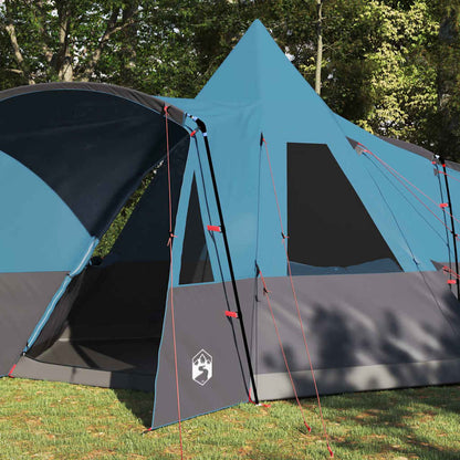 Teepee Tent 8-Person with Roof Blue 720 x 465 x 295 cm