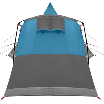 Teepee Tent 8-Person with Roof Blue 720 x 465 x 295 cm