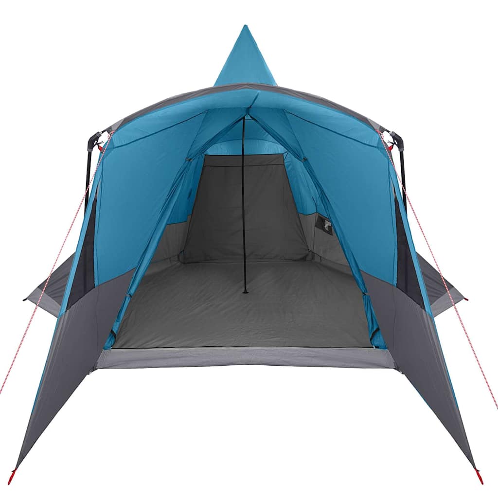 Teepee Tent 8-Person with Roof Blue 720 x 465 x 295 cm