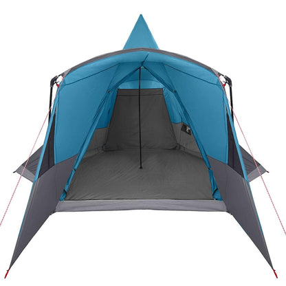 Teepee Tent 8-Person with Roof Blue 720 x 465 x 295 cm