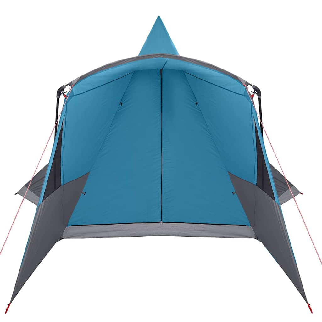 Teepee Tent 8-Person with Roof Blue 720 x 465 x 295 cm