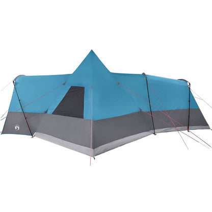 Teepee Tent 8-Person with Roof Blue 720 x 465 x 295 cm