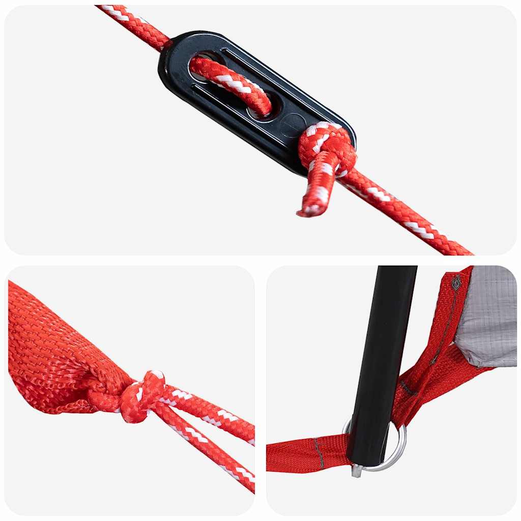 Teepee Tent with Roof Grey and Orange 720 x 465 x 295 cm