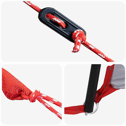 Teepee Tent with Roof Grey and Orange 720 x 465 x 295 cm