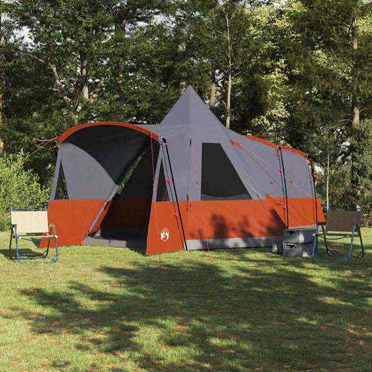 Teepee Tent with Roof Grey and Orange 720 x 465 x 295 cm