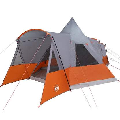 Teepee Tent with Roof Grey and Orange 720 x 465 x 295 cm